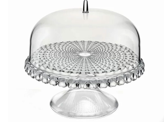 Τουρτιέρα Tiffany Με Καπάκι Και Πόδι 19940100 30cm Clear Guzzini Acrylic