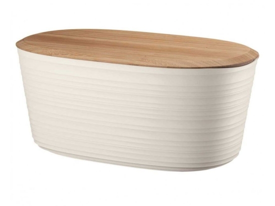 Ψωμιέρα Tierra 179600156 Με Καπάκι White Guzzini Πλαστικό,Bamboo