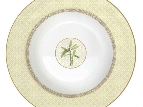 Πιάτο Βαθύ Ceylon 943CΕΥL 21,5cm White-Green Easy Life Πορσελάνη