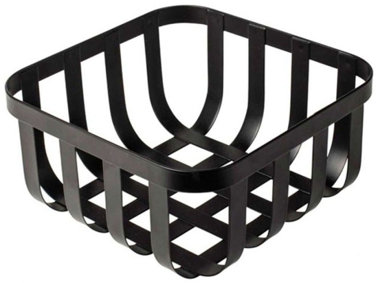 Φρουτιέρα -Ψωμιέρα 01158880 19,5x19,5x9,5cm Black Gusta Μέταλλο