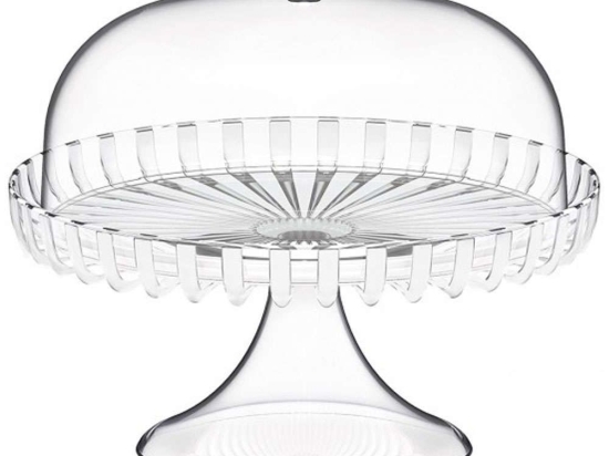 Τουρτιέρα Με Πόδι Dolce Vita 12580042 31x27cm Clear-White Guzzini Πλαστικό