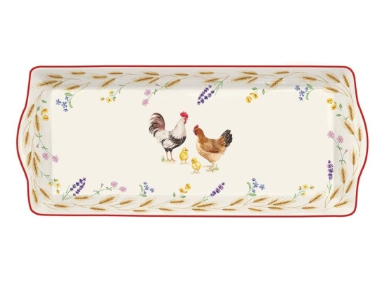 Πιατέλα Σερβιρίσματος Ορθογώνια Country Life 2158CLIF 40x17,5cm Multi Easy Life Πορσελάνη