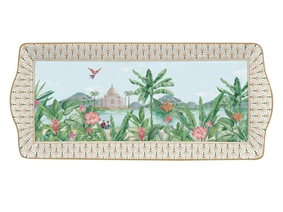 Πιατέλα Σερβιρίσματος Ορθογώνια Paradise Sauvage 1109PASA 35x15cm Multi Easy Life Πορσελάνη