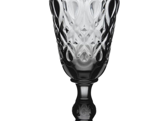 Ποτήρι Κρασιού Lyonnais 631710 Φ8,5x16,5cm 230ml Black La Rochere Γυαλί