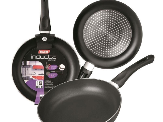 Τηγάνι Αντικολλητικό Inducta 410028 Φ28cm Black Ibili 28cm Αλουμίνιο
