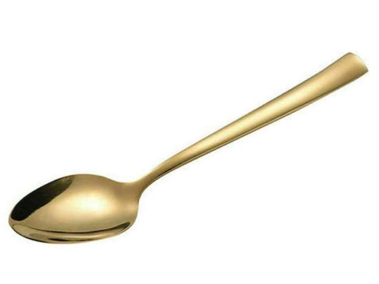 Κουτάλι Φαγητού Porto 03330 19,8cm Gold Dinox Ανοξείδωτο Ατσάλι