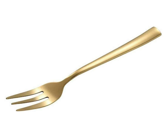 Πιρουνάκι Γλυκού Porto 03331 14,5cm Gold Dinox Ανοξείδωτο Ατσάλι