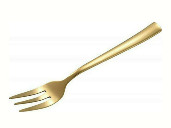 Πιρουνάκι Γλυκού Nis 03071 15,5cm Gold Dinox Ανοξείδωτο Ατσάλι