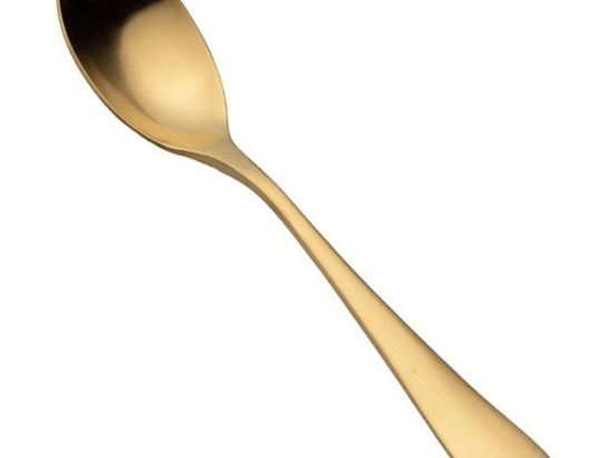 Κουτάλι Καφέ-Τσαγιού Nis 03073 11cm Gold Dinox Ανοξείδωτο Ατσάλι