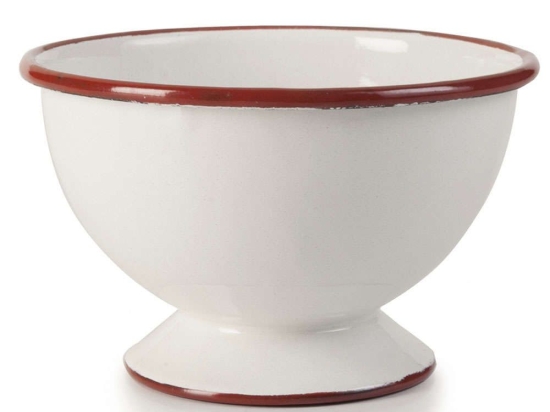 Μπωλ Εμαγιέ Bordeaux 909512 12cm White-Bordo Ibili Εμαγιέ