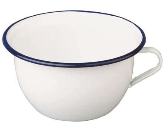 Κούπα Εμαγιέ Blanca 903522 22cm White-Blue Ibili Εμαγιέ