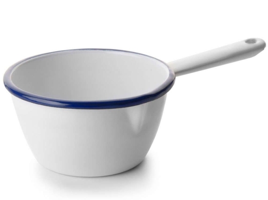 Γαλατιέρα Εμαγιέ Blanca 904012 12cm White-Blue Ibili 12cm Εμαγιέ