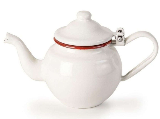 Τσαγιέρα Εμαγιέ Bordeaux 908805 500ml White-Bordeaux Ibili Εμαγιέ