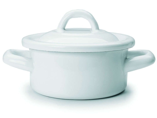 Κατσαρόλα Εμαγιέ Blanca 902712 12cm White Ibili 12cm Εμαγιέ