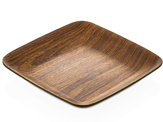 Πιάτο Ρηχό 10259 19x19cm Brown Evelin Πολυστερίνη