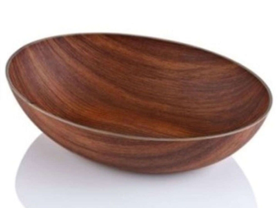 Σαλατιέρα Οβάλ 10226 30x21,5x8,5cm Brown Evelin Large Πολυστερίνη
