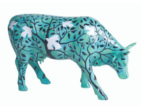 Διακοσμητική Αγελάδα Dream of Birds CP46765 30,5x19,5cm Multi CowParade Πολυρεσίνη