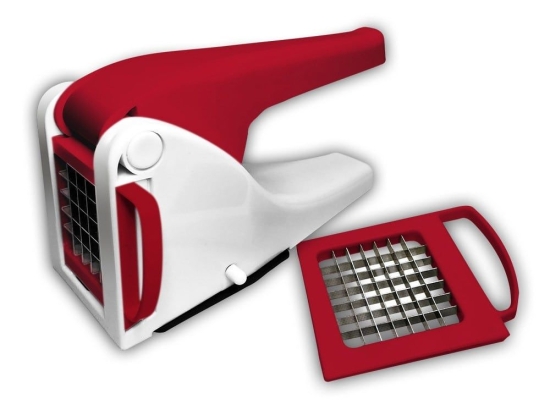 Κόφτης Πατάτας BL-3364 Με 2 Εξαρτήματα Inox White-Red Blaumann Ατσάλι,Πλαστικό