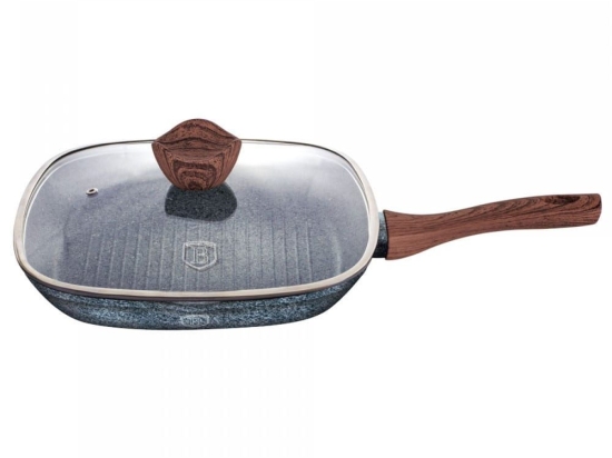 Τηγάνι Grill BH-1599N Με Καπάκι 28cm Anthracite Berlinger Haus Αλουμίνιο