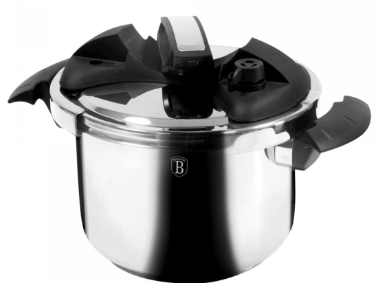 Χύτρα Ταχύτητας BH-1081 8Lt Inox-Black Berlinger Haus 8lt Ανοξείδωτο Ατσάλι