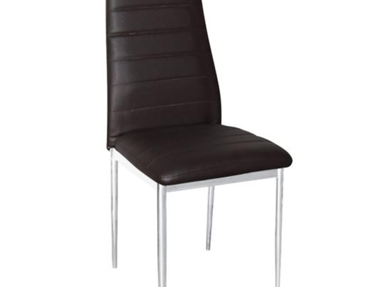 Καρέκλα Jetta ΕΜ966Χ,56 Brown 40x50x95 cm Σετ 6τμχ Μέταλλο,PVC