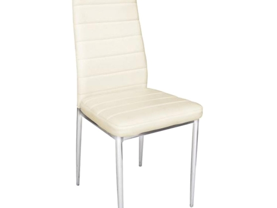 Καρέκλα Jetta ΕΜ966Χ,14 40x50x95cm  Εcru Μέταλλο,PVC