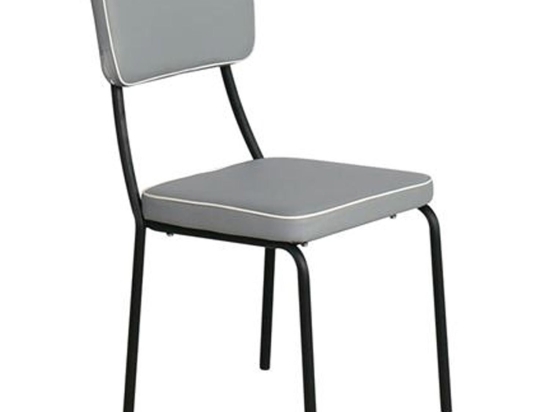Καρέκλα Marley ΕΜ763,2 Grey 43x44x90 cm Σετ 4τμχ Μέταλλο,PVC