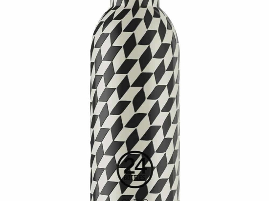 Μπουκάλι - Θερμός Clima 050 Groovy White 8053988260263 500ml Black-White 24Bottles