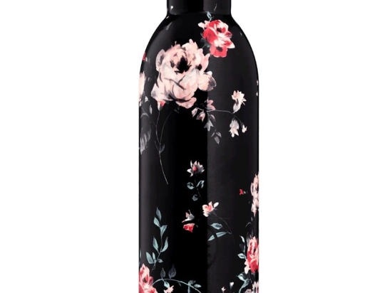 Μπουκάλι - Θερμός Clima 050 Ebony Roses 8051513923777 500ml Multi 24Bottles Ανοξείδωτο Ατσάλι