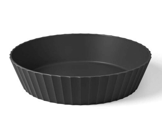 Μπωλ Σερβιρίσματος Hera L 25x6cm Carbon Black Blim+ Πολυπροπυλένιο