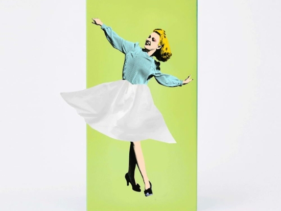 Κουτί Για Χαρτομάντηλα Up Girl PA468.V 25,5x13x7,8cm Light Green ABS