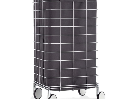 Καλάθι Απλύτων 0613794 73x35x35cm Anthracite-Chrome Decor Walther Ανοξείδωτο Ατσάλι