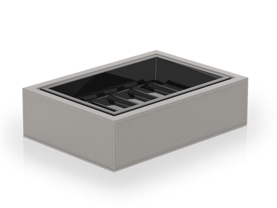 Σαπουνοθήκη Brownie 0937949 13x9,5x3,7cm Taupe Decor Walther Τεχνόδερμα