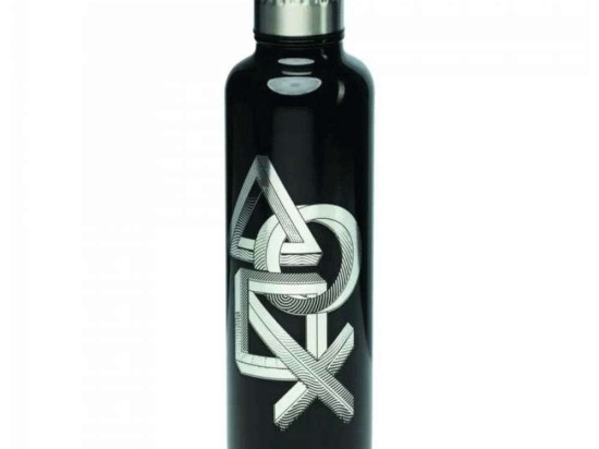 Μπουκάλι Playstation PP6582PS 450ml Black-White Paladone Μέταλλο