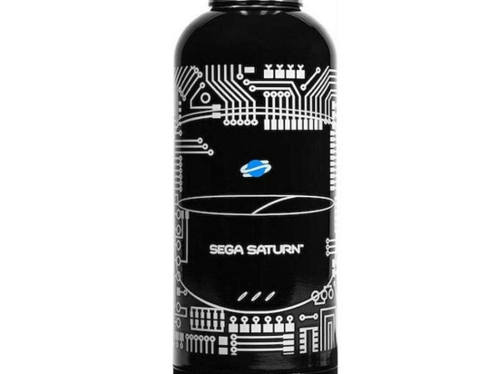 Μπουκάλι SEGA: Saturn NS2896 500ml Black-White Numskull Μέταλλο