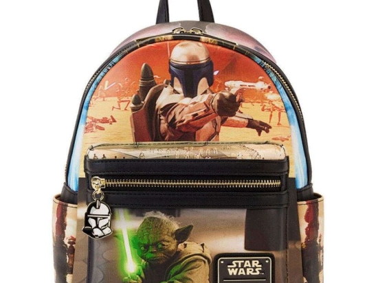 Σακίδιο Πλάτης Disney Star Wars - Episode Two Attack of the Clones Scene STBK0385 23x26,7x11,4cm Multi Loungefly Τεχνόδερμα