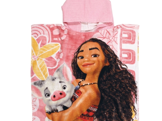 Πόντσο Θαλάσσης 5836 60Χ120 Moana Pink-Petrol Cartoon Kids