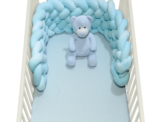 Πάντα Βρεφική Πλεξούδα 6583 Baby Relax - Light Blue Das Baby 25x150cm Πολυέστερ