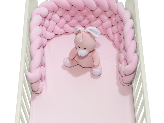 Πάντα Βρεφική Πλεξούδα 6584 Baby Relax - Pink Das Baby 25x150cm Πολυέστερ