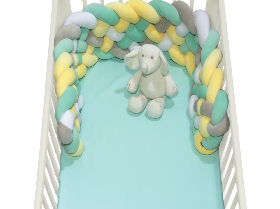 Πάντα Βρεφική Πλεξούδα 6586  Baby Relax - Multi Das Baby 25x150cm Πολυέστερ