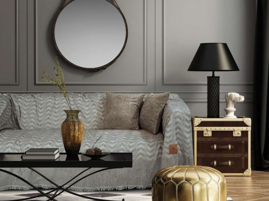 Ριχτάρι 2748 Grey Greenwich Polo Club Διθέσιο 180x250cm Chenille-Πολυέστερ