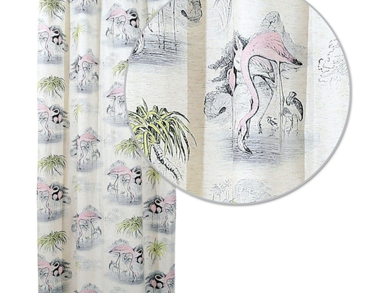 Κουρτίνα 2063 Με Τρουκς Pink-Grey Das Home 140X280 Πολυέστερ