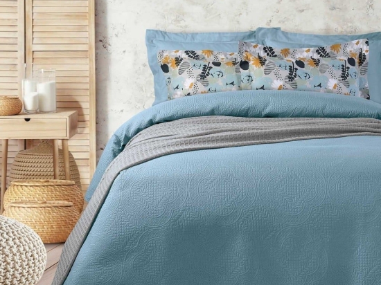 Κουβερλί 9563 Happy Blue Das Home Μονό 160x240cm Microfiber