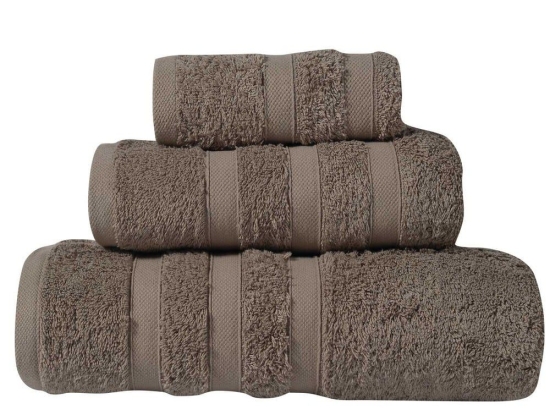 Πετσέτα Prestige 1162 Dark Beige - Rope Das Home Προσώπου 50x90cm 100% Βαμβάκι
