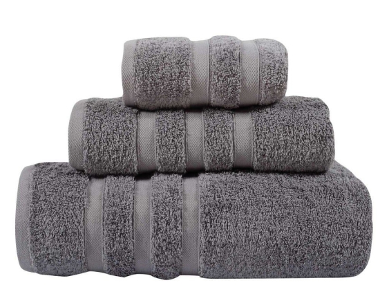 Πετσέτα Prestige1163 Grey Das Home Προσώπου 50x90cm 100% Βαμβάκι