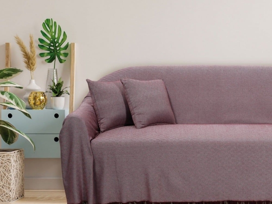 Ριχτάρι 0220 Red Das Home Τριθέσιο 180x300cm Βαμβάκι-Πολυέστερ