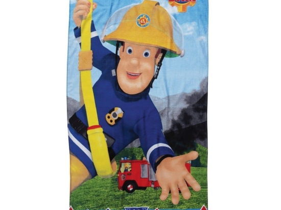 Πετσέτα Θαλάσσης Παιδική 5848 Sam The Fireman Blue-Yellow Das Home Θαλάσσης 70x140cm 100% Βαμβάκι