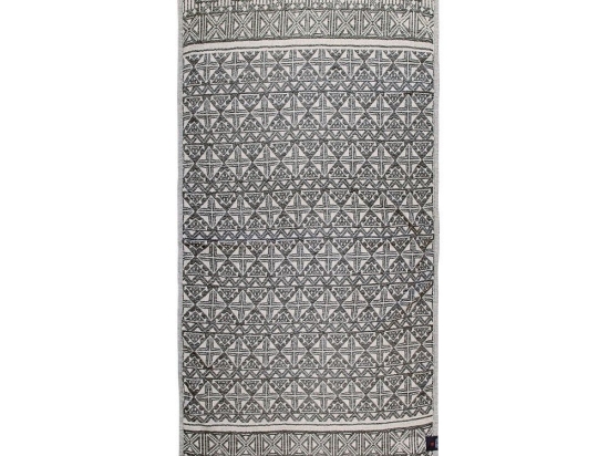 Πετσέτα Θαλάσσης - Παρεό 3680 Grey-Ivory Greenwich Polo Club Θαλάσσης 80x180cm 100% Βαμβάκι