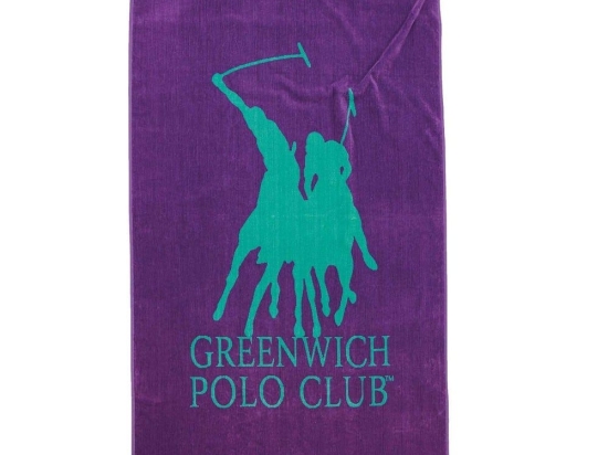 Πετσέτα Θαλάσσης 3784 Purple Greenwich Polo Club Θαλάσσης 90x170cm 100% Βαμβάκι
