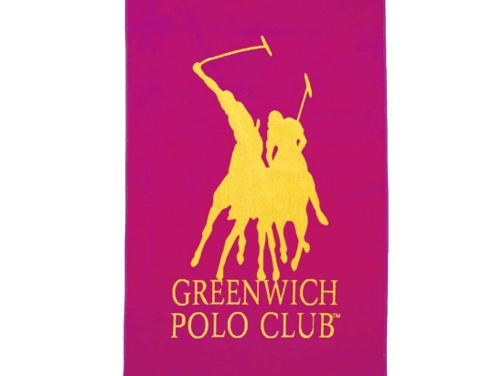 Πετσέτα Θαλάσσης 3787 Fuchsia Greenwich Polo Club Θαλάσσης 90x170cm 100% Βαμβάκι